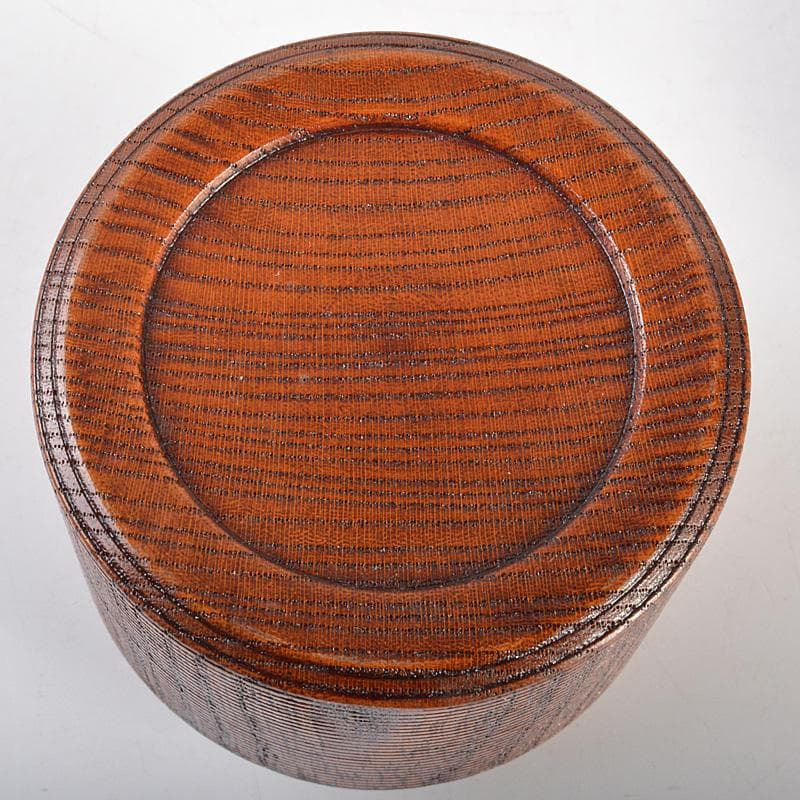 茶道具　桐峰造　欅　茶入　共箱　V　6596