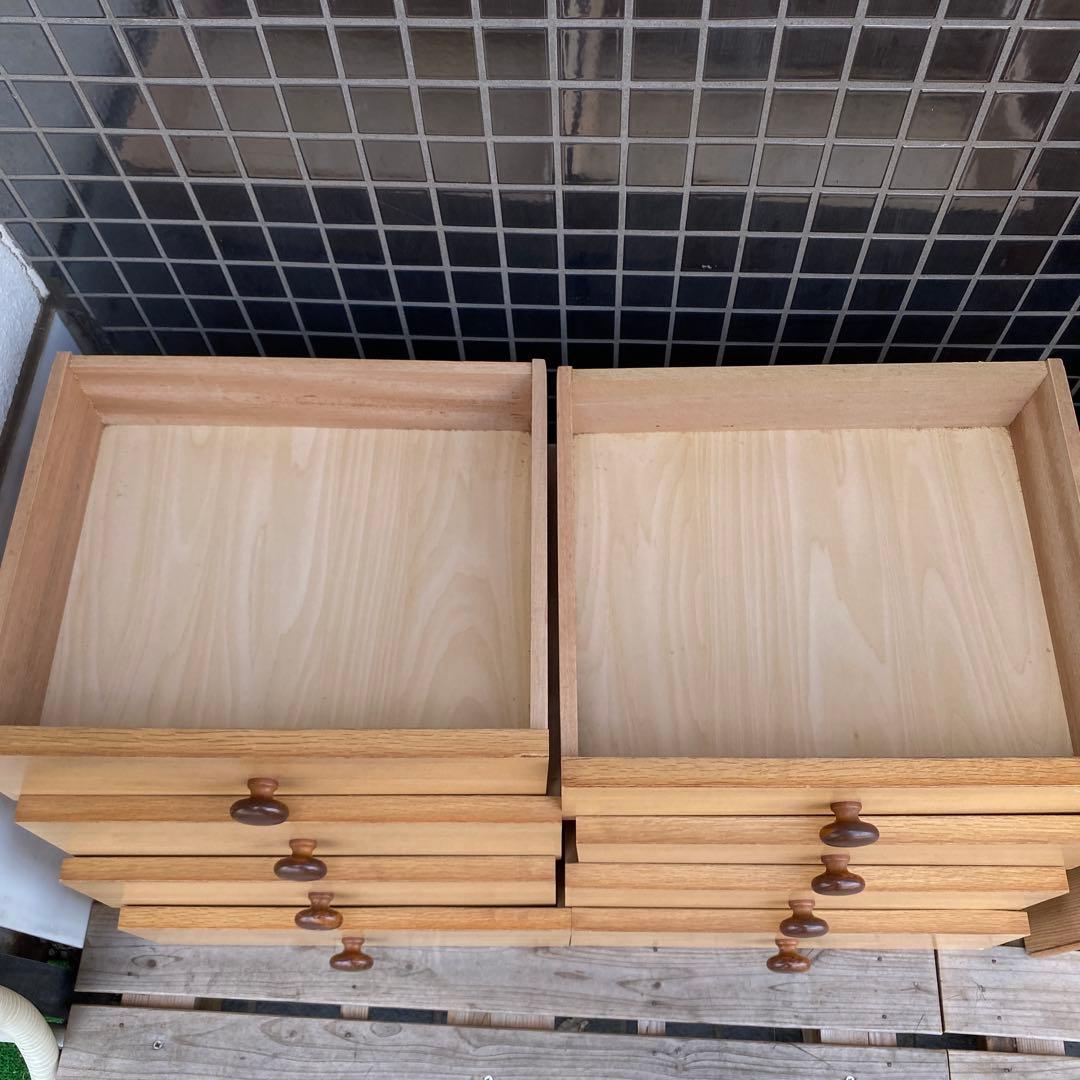 昭和レトロ 木製8段チェスト 引き出し 収納 家具 インテリア