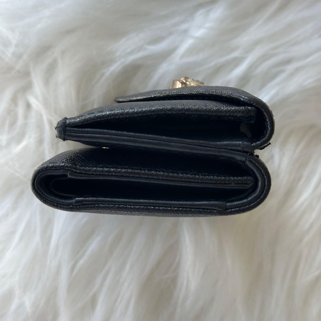 Vivienne Westwood 財布 ブラック 三つ折り レター型 レザー