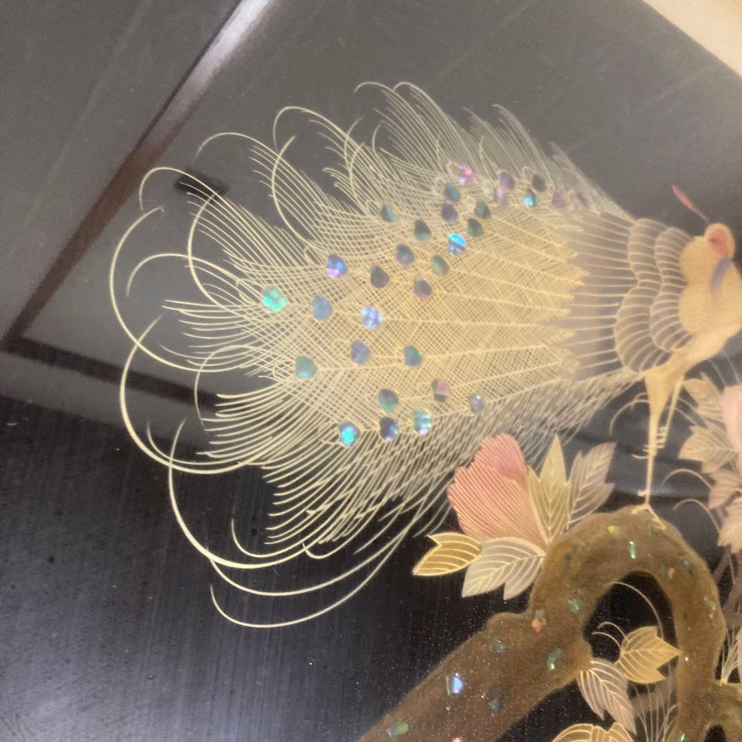 商品】螺鈿工芸美術品 孔雀 日本芸術骨董品古美術