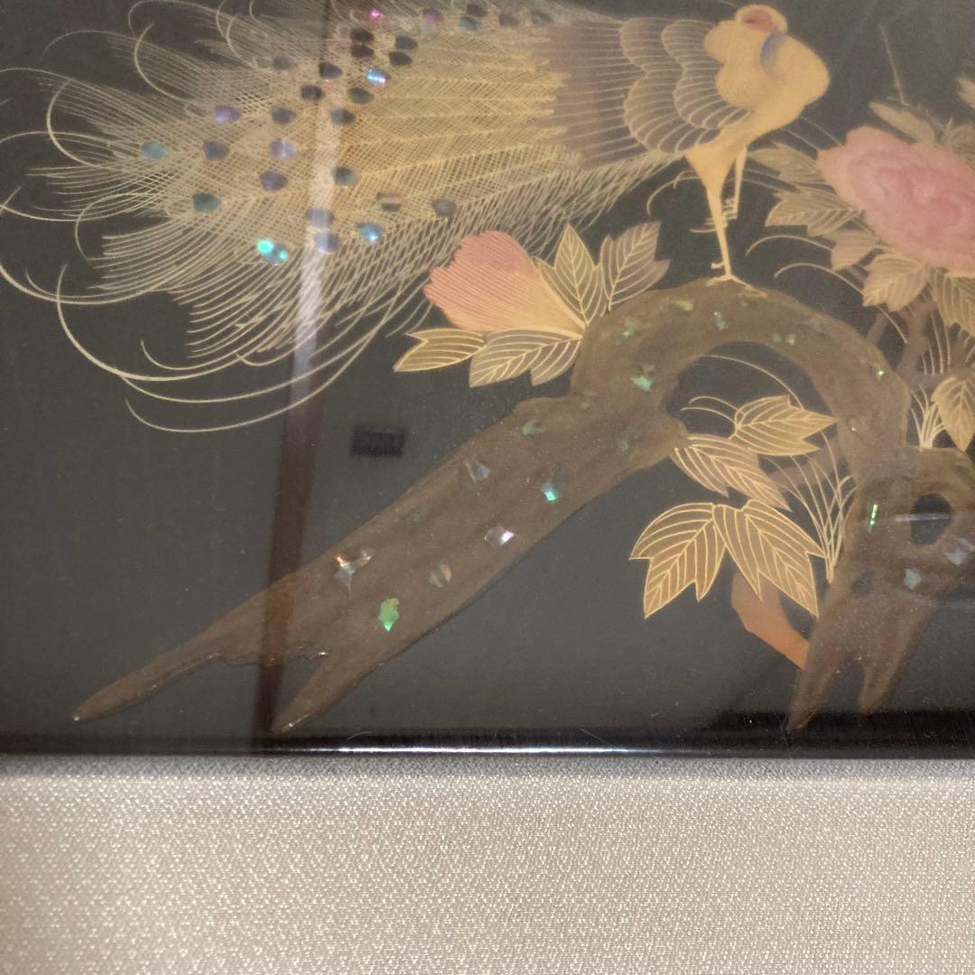 商品】螺鈿工芸美術品 孔雀 日本芸術骨董品古美術
