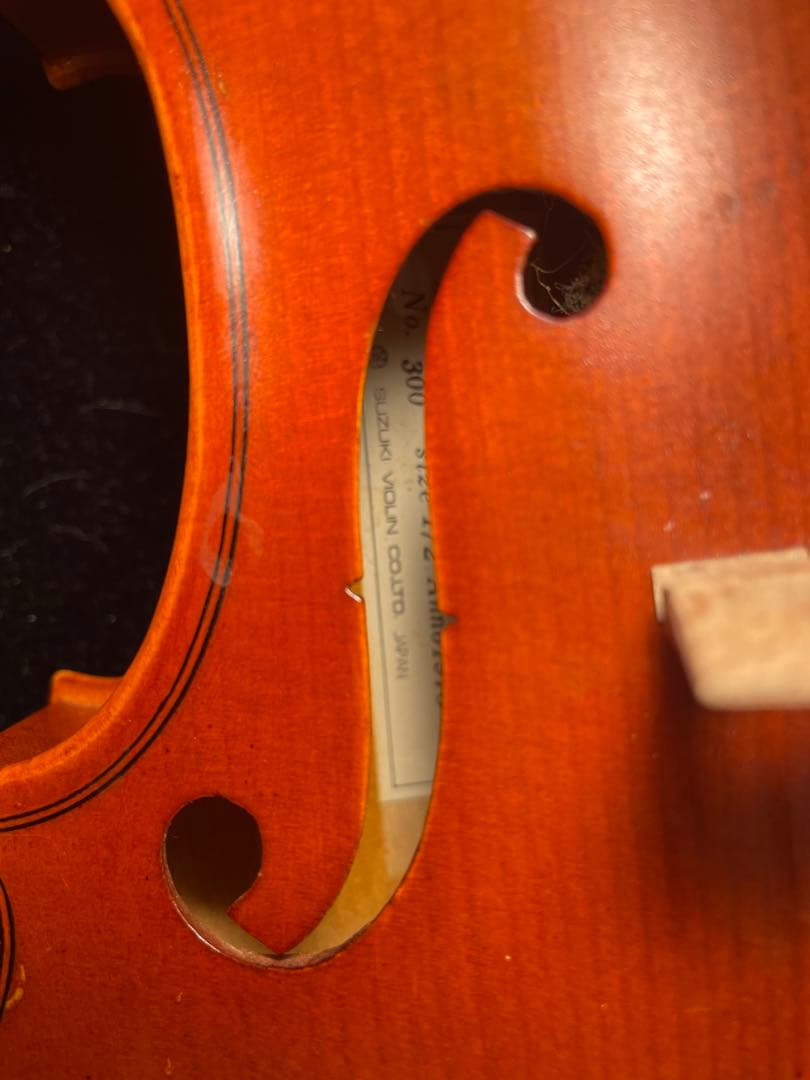 極美品　スズキバイオリン NO.300 1/2サイズ 弓 ケース 付き