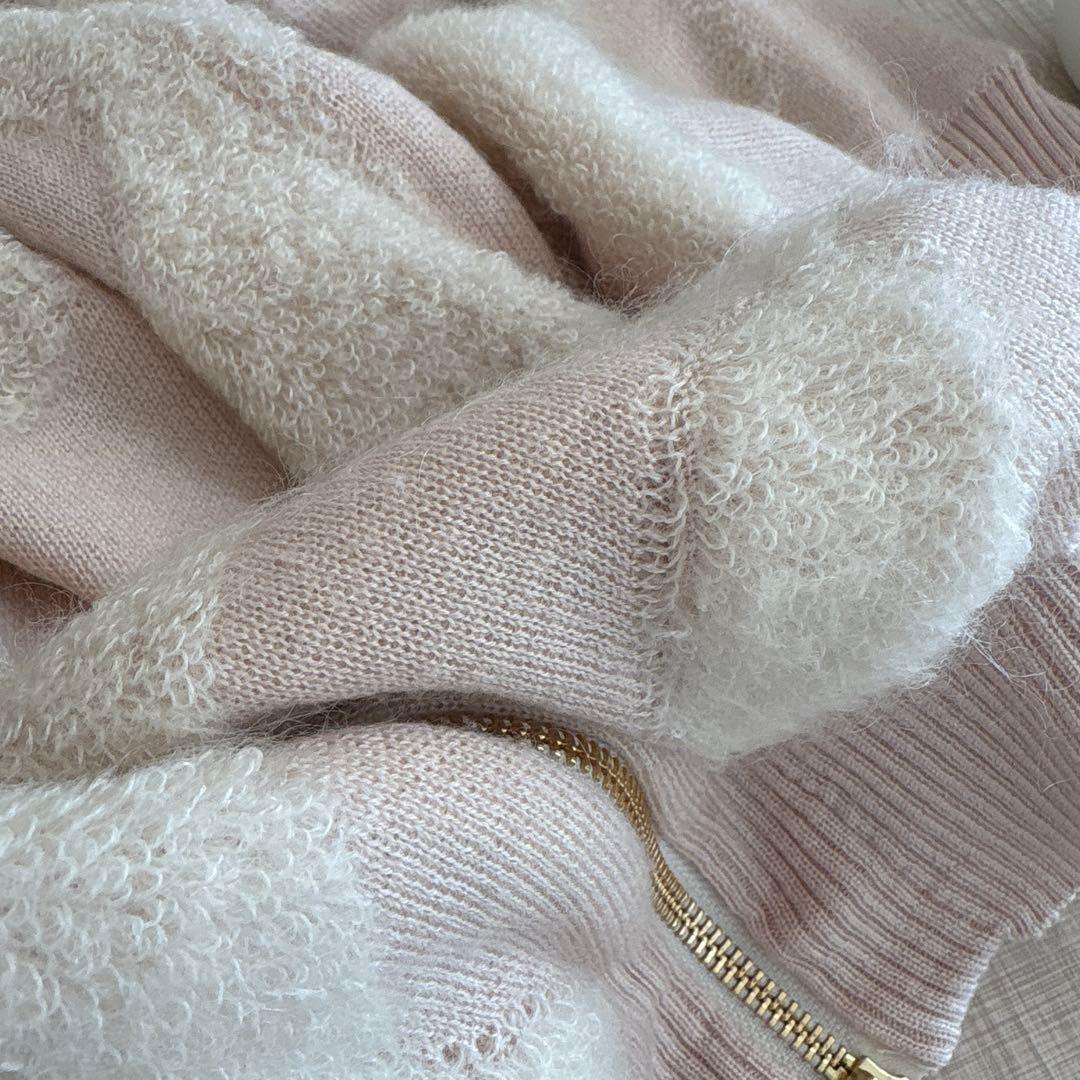 MARK&LONA マークアンドロナ ニットジャケット M ピンク系