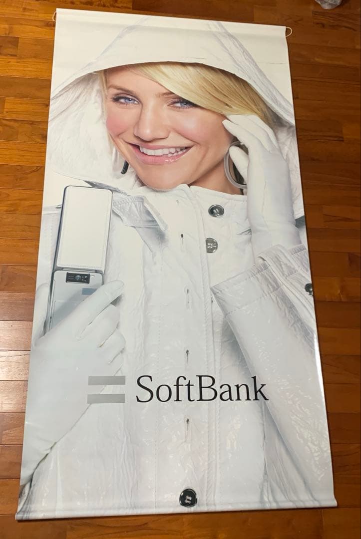 希少】ソフトバンク キャメロンディアス タペストリー