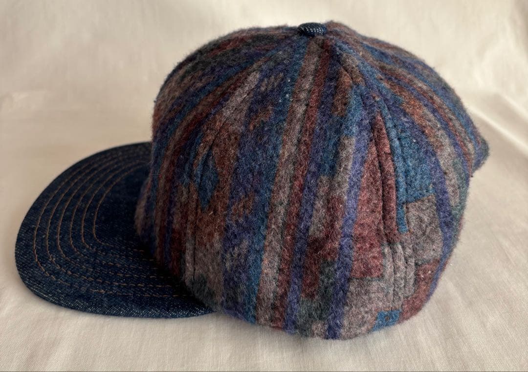 未使用】希少USA製 90s Carhartt ネイティブブランケットキャップ