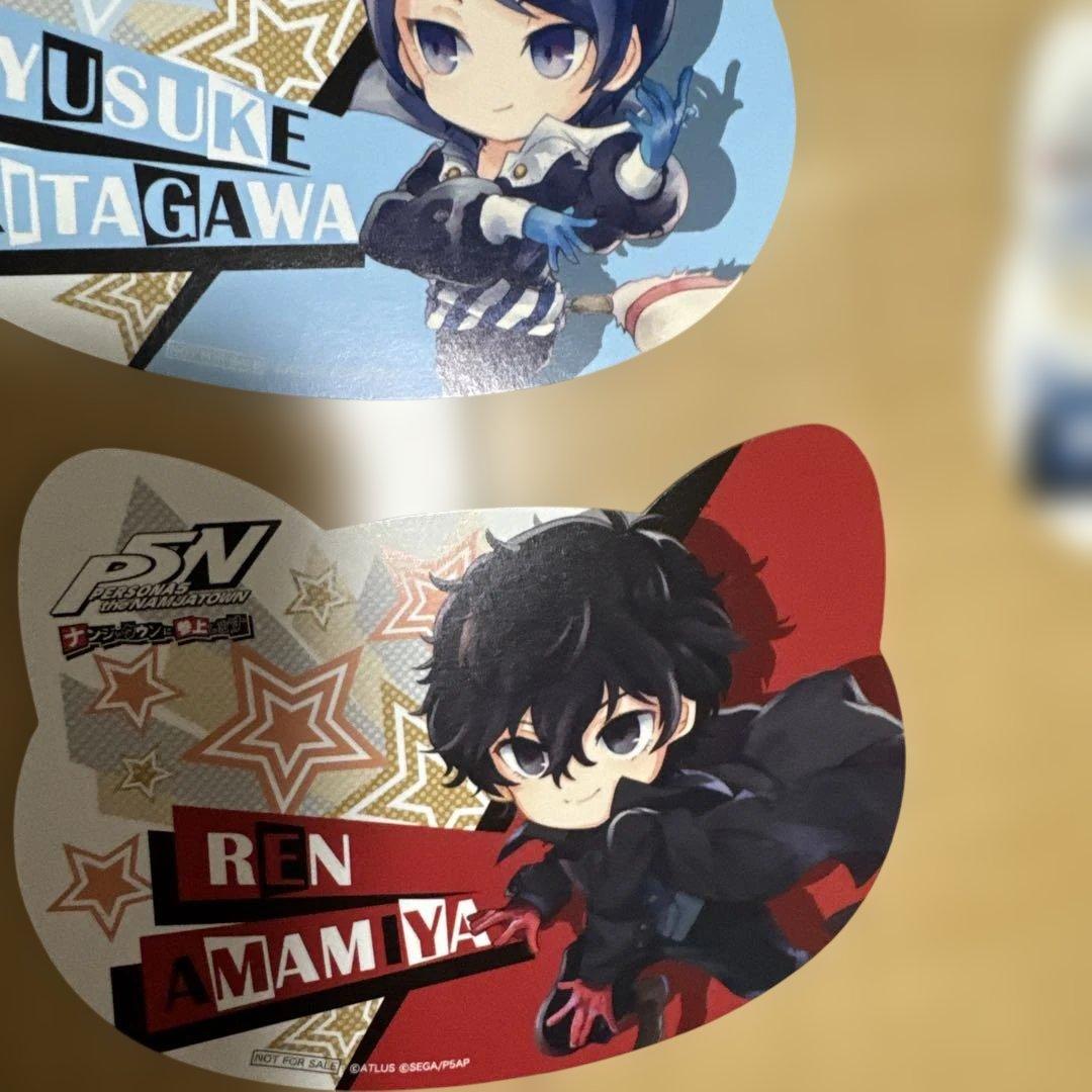 ペルソナ５　ナンジャタウン　アクリルスタンド　全９種　おまけ付　雨宮蓮　明智吾郎