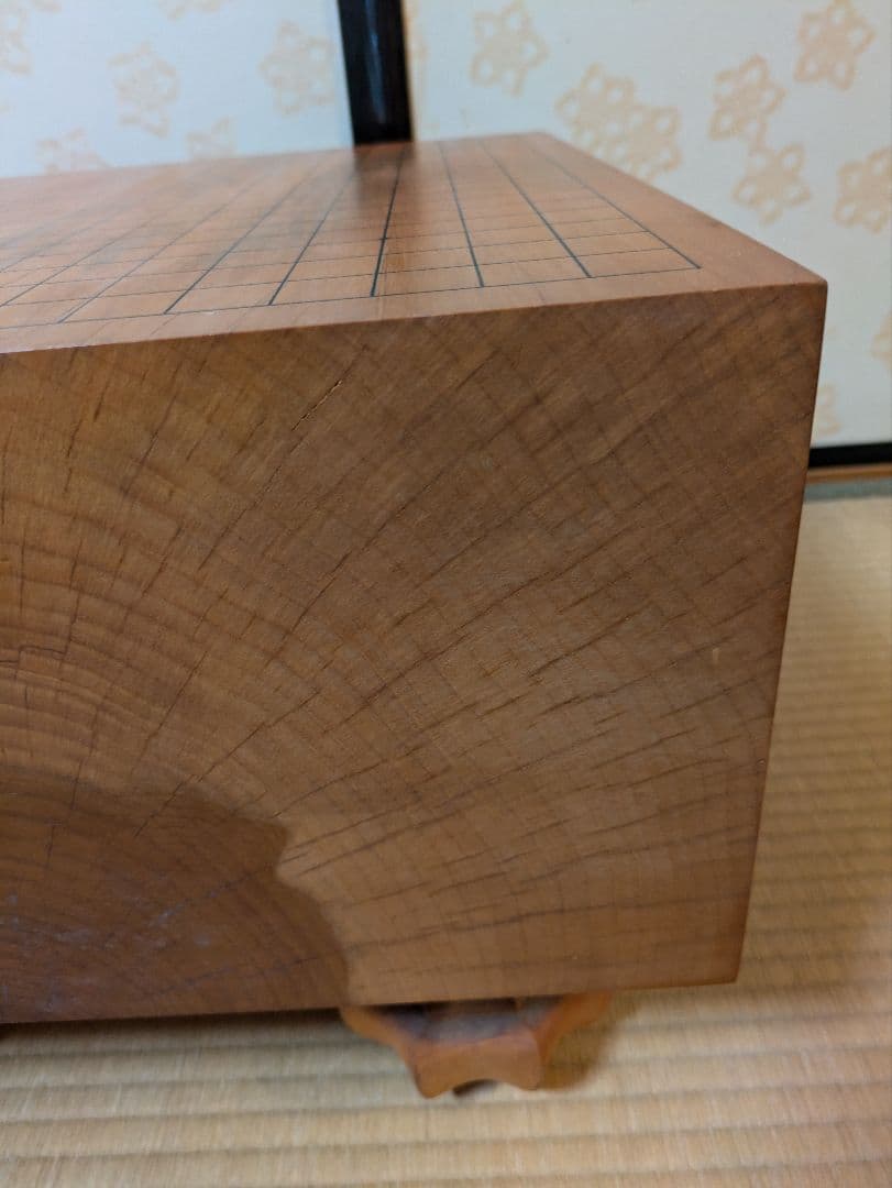 碁盤 本榧 約45.5cm x 42.5cm 厚み19.3cm 高さ31cm