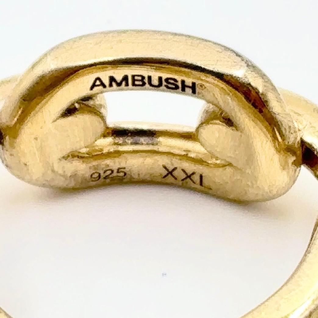 【AMBUSH】GOLD CHAIN RINGアンブッシュ約22号