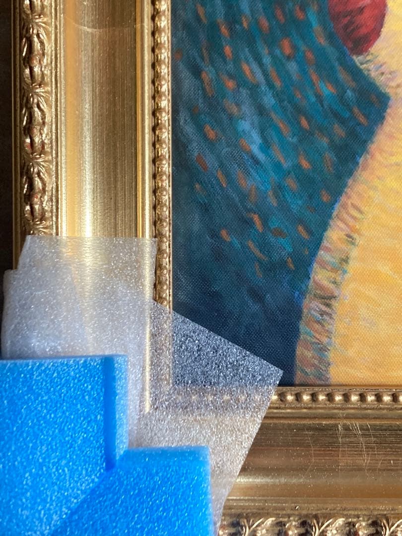 キマワリ キャンバスアート 金枠 うるさい Sサイズ45×35cm ゴッホ