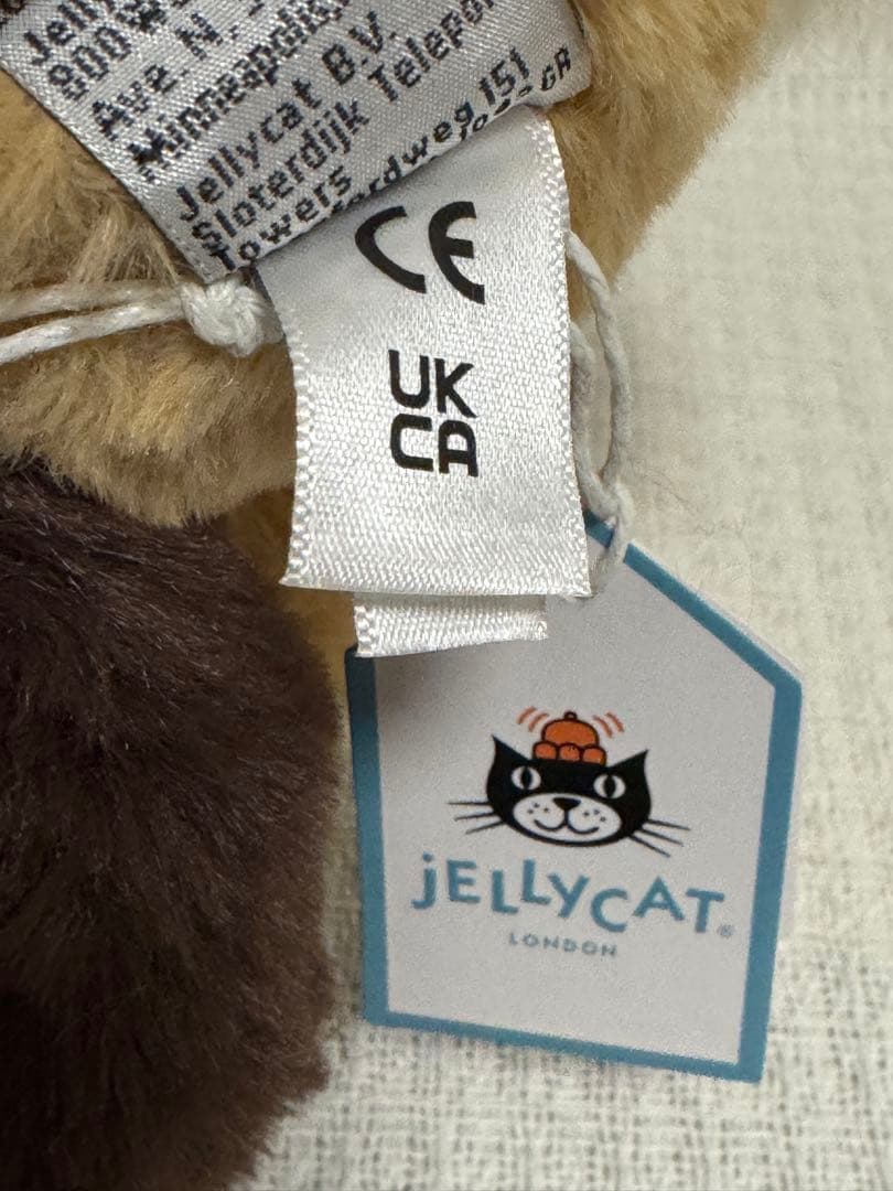 ジェリーキャット パッチワーク ブラウン バニー ぬいぐるみ