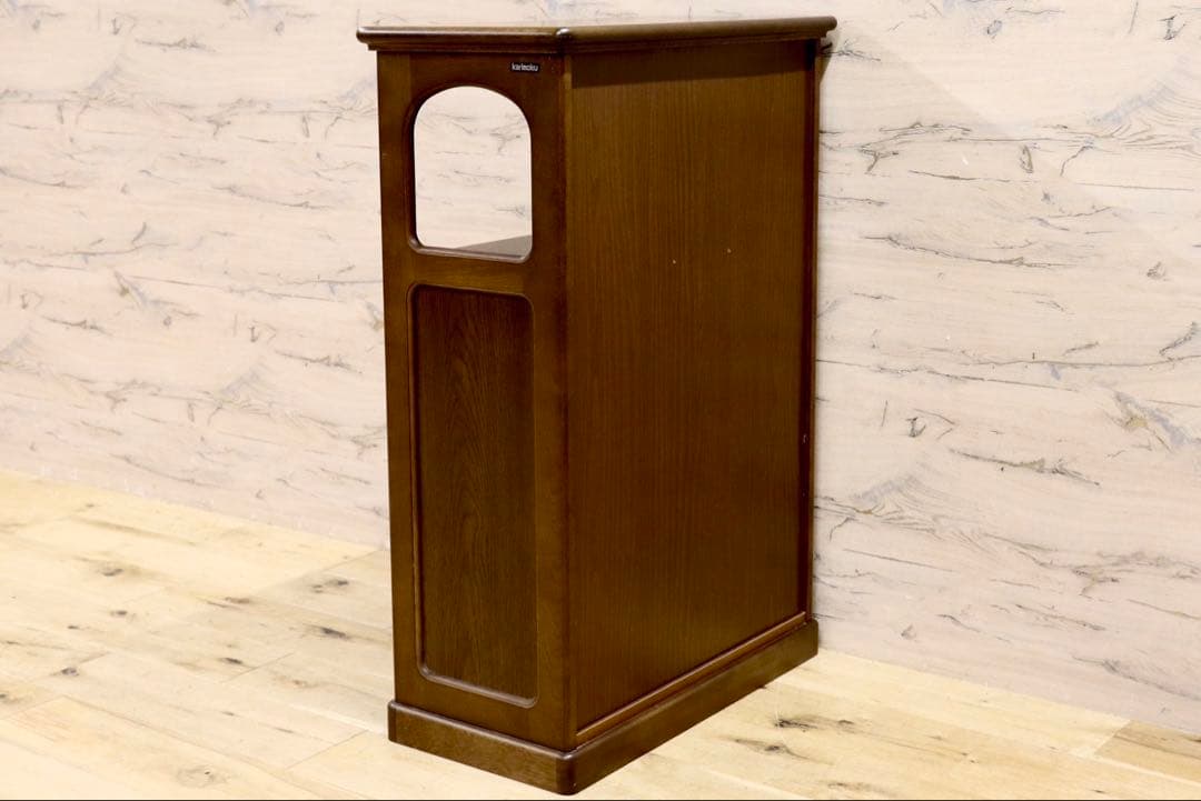 GMIH247○karimoku / カリモク 電話台 FAX台 花台 飾り棚｜