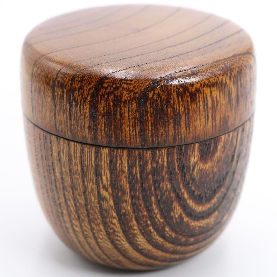 多田桂寛作 欅造 中棗 つぼつぼ蒔絵 茶道具 共箱共布 V809