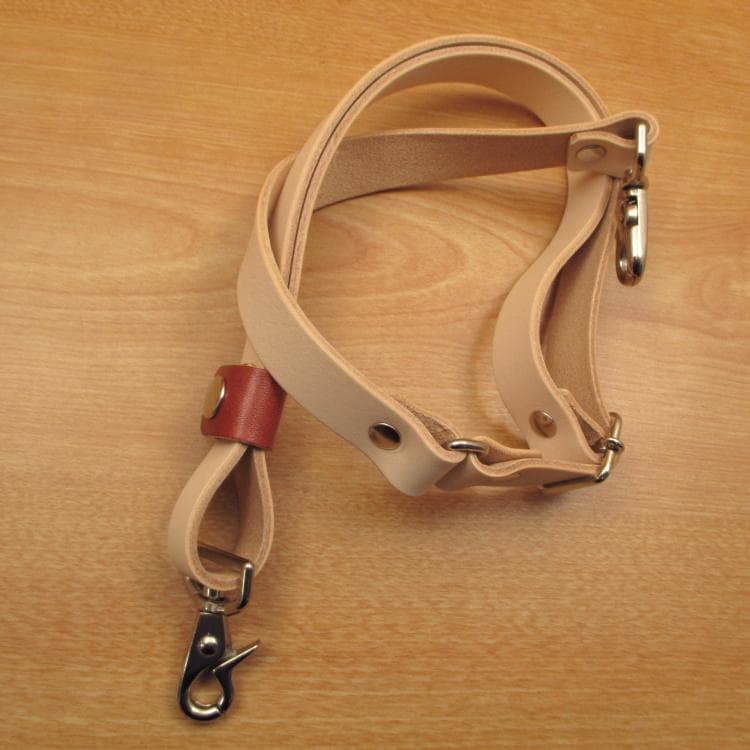 ヌメ革ナチュラル&茶色　５丁差し　革ベルト付　シザーケース　SCL-125/NL