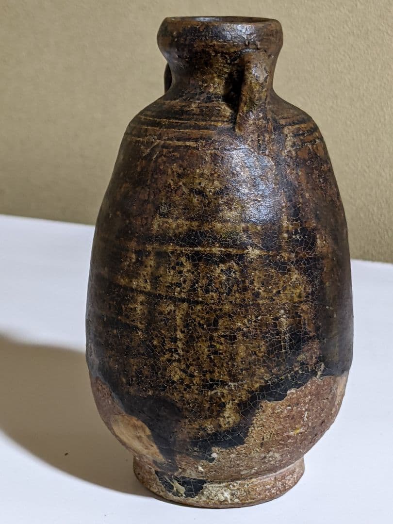 ♦中国 古玩 古陶磁 双耳瓶 アンティーク 骨董品