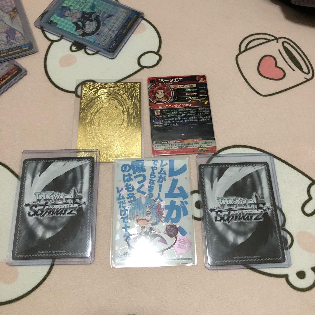 リゼロ　レム、ラム、エミリアサインカード&超おまけつき