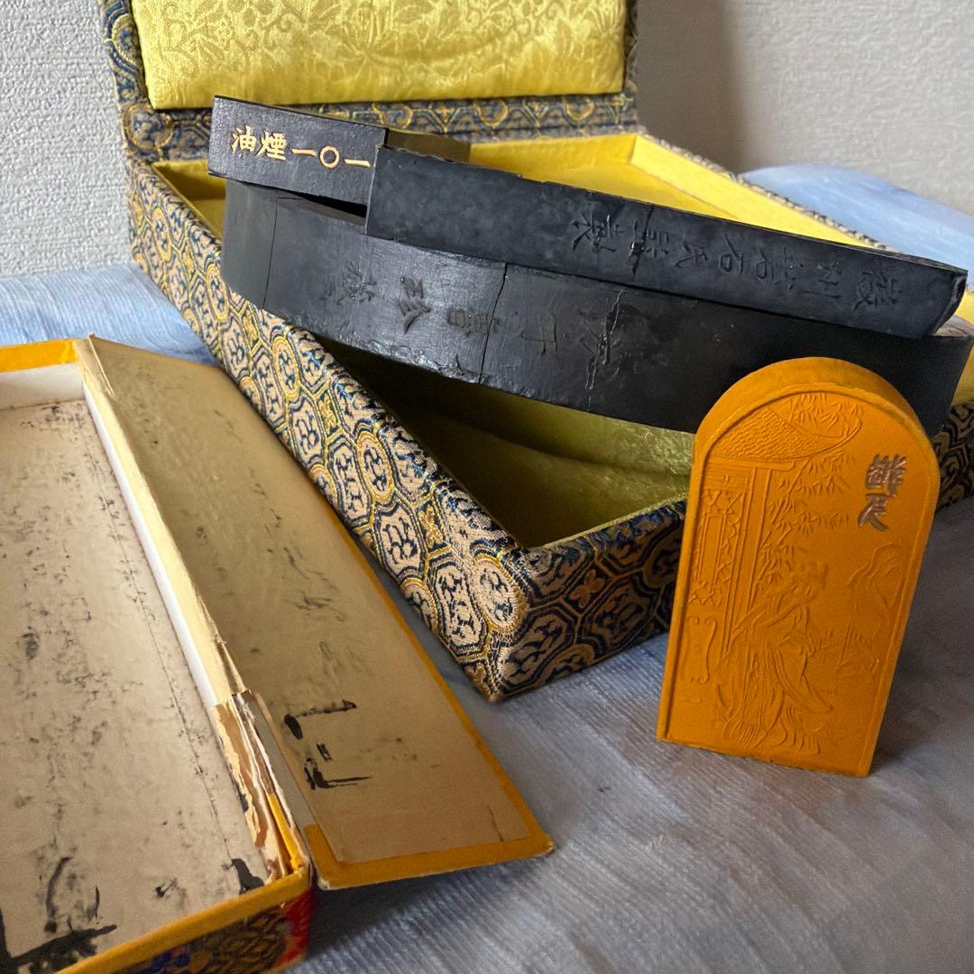 墨 唐墨 文房四宝 中国 書画 書道 硯 習字 - メルカリ