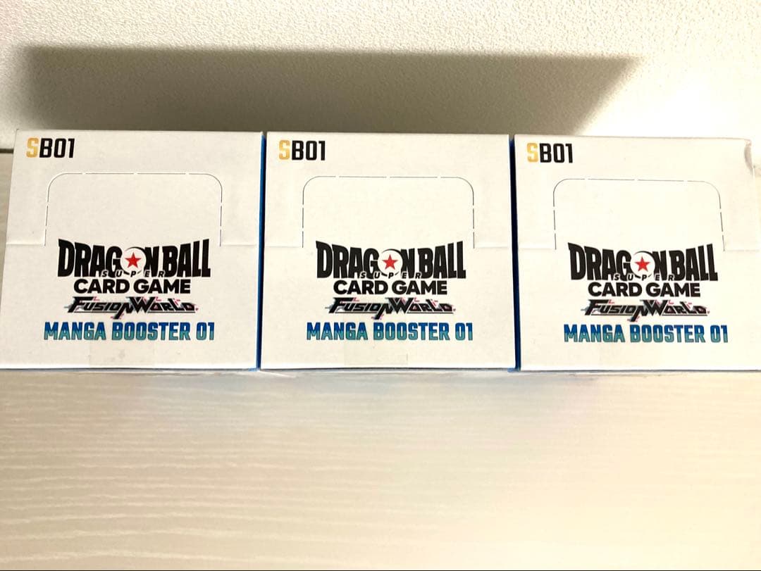 【テープ付き未開封】ドラゴンボール MANGA BOOSTER 01 3BOX
