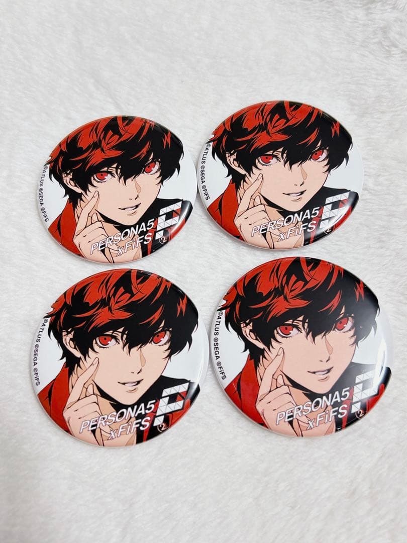 ペルソナ5 主人公 缶バッジ ジョーカー 雨宮蓮 サンリオ SANRIO
