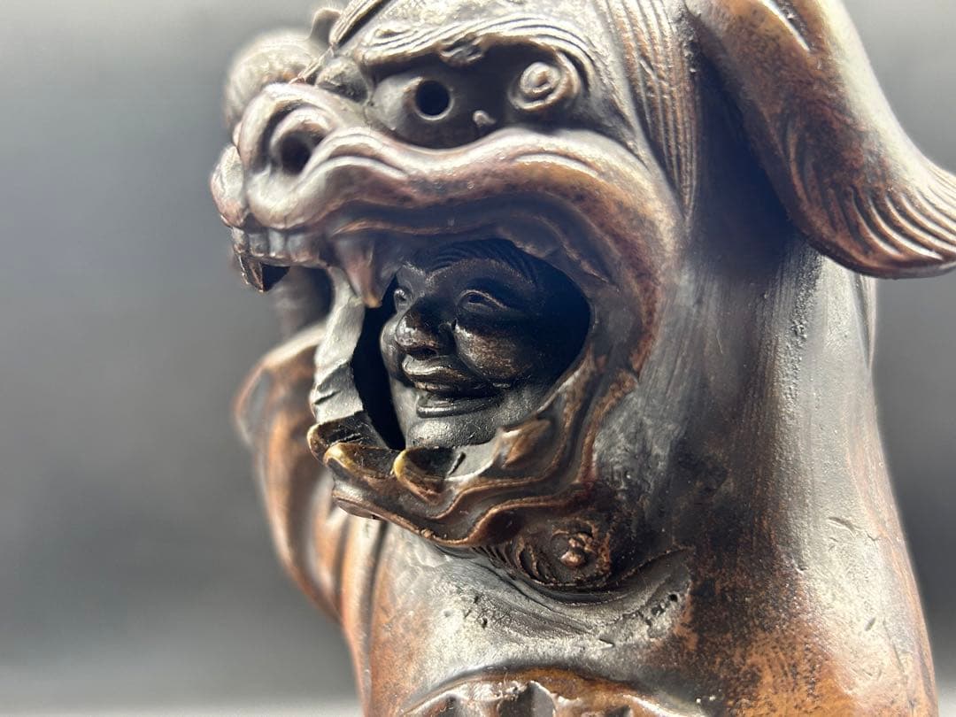 備前焼 大黒天 獅子被り 縁起物 七福神 -68- - メルカリ