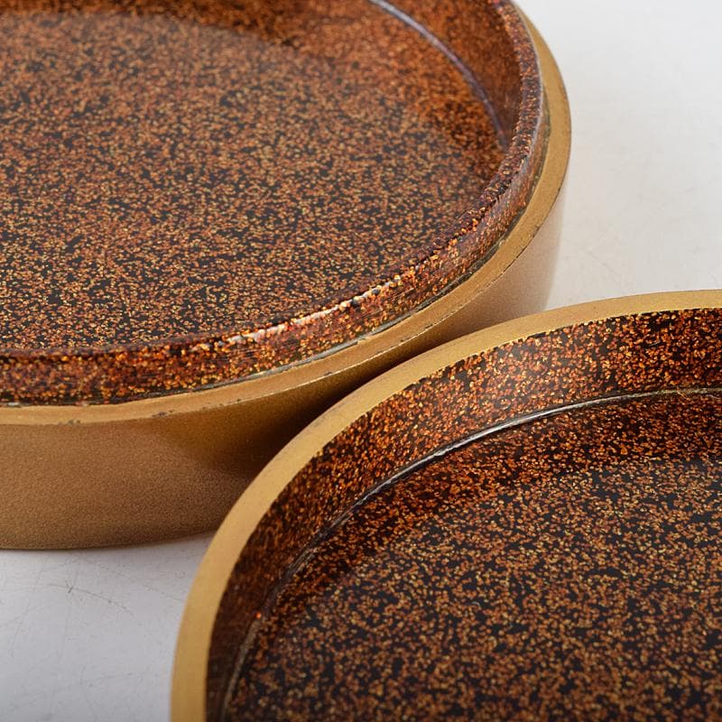 茶道具 金地 花蒔絵 螺鈿装飾 内梨地 香合 合わせ箱付 D R9492