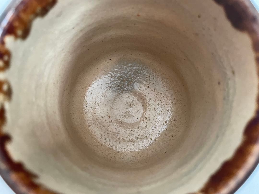 陶芸家 人間国宝 金城次郎 魚文 筆筒 筆入れ 筒花入 コップ 民