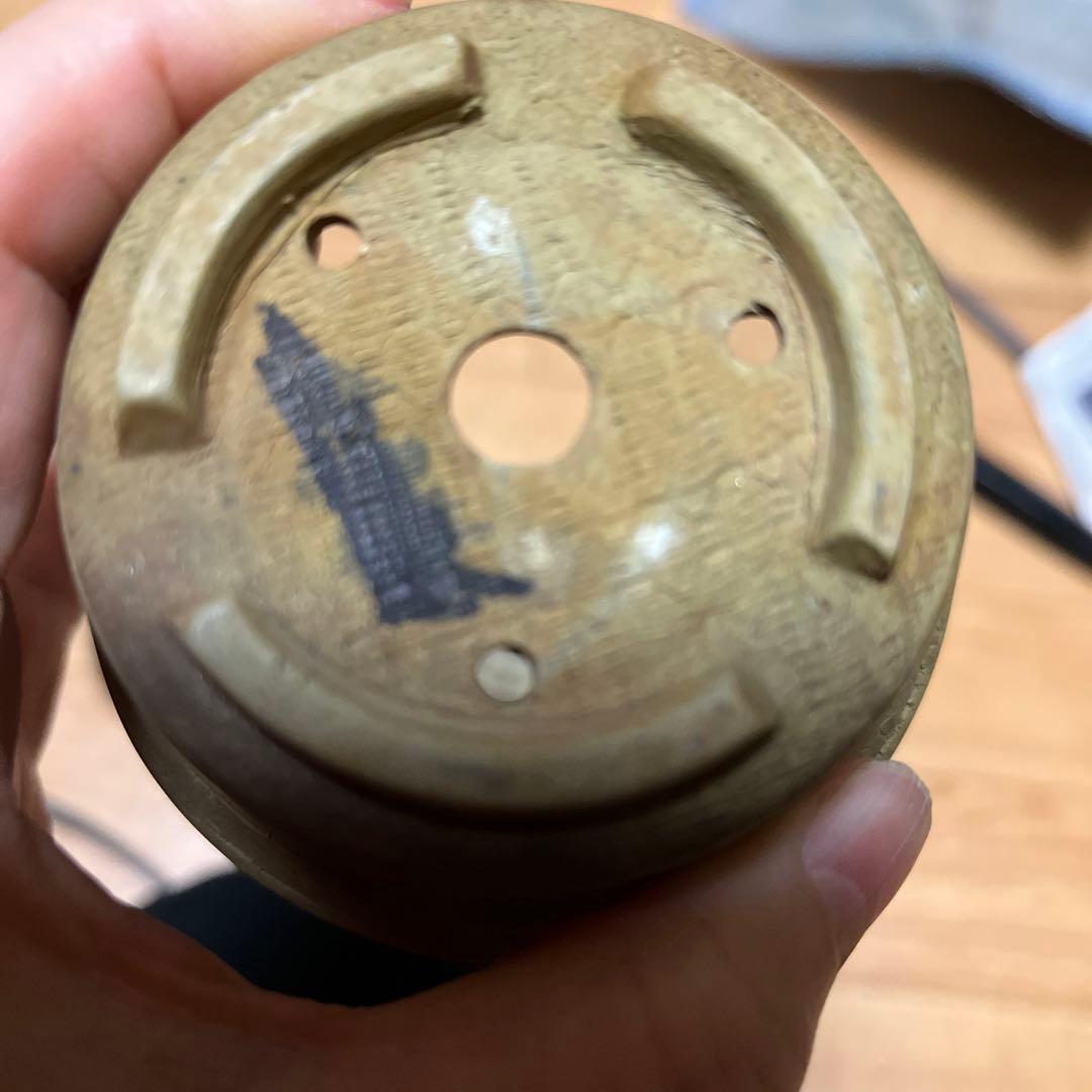 盆栽鉢　時代ミニ盆栽鉢小品常滑名工盆栽鉢服部3点山野草サボテン多肉植物