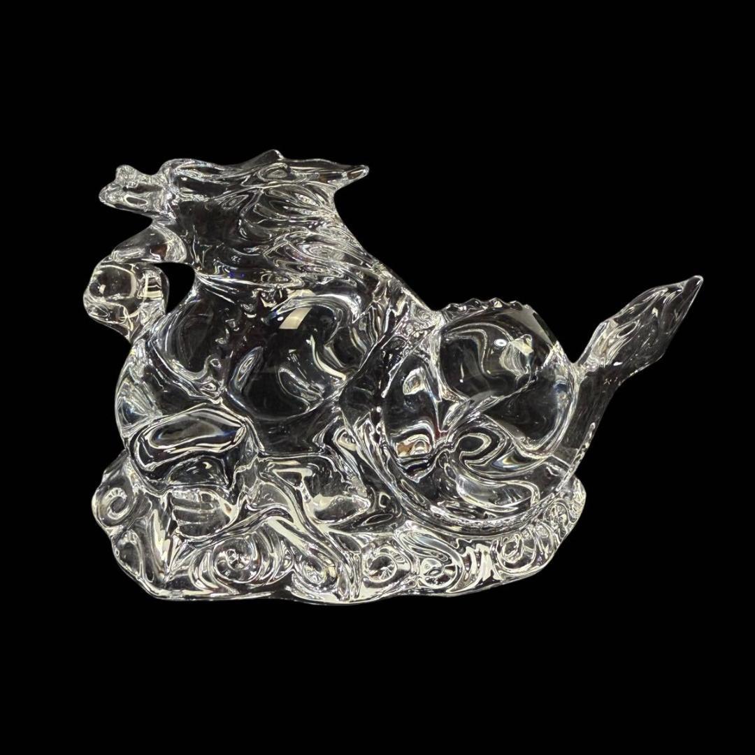 未使用】Baccarat 干支 辰 クリスタルガラス フィギュリン 置物元箱付