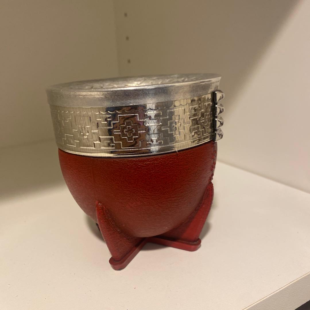 茶道具 青紫園造 根来塗 正倉院御物薬壷形 茶入 共箱 V 9741