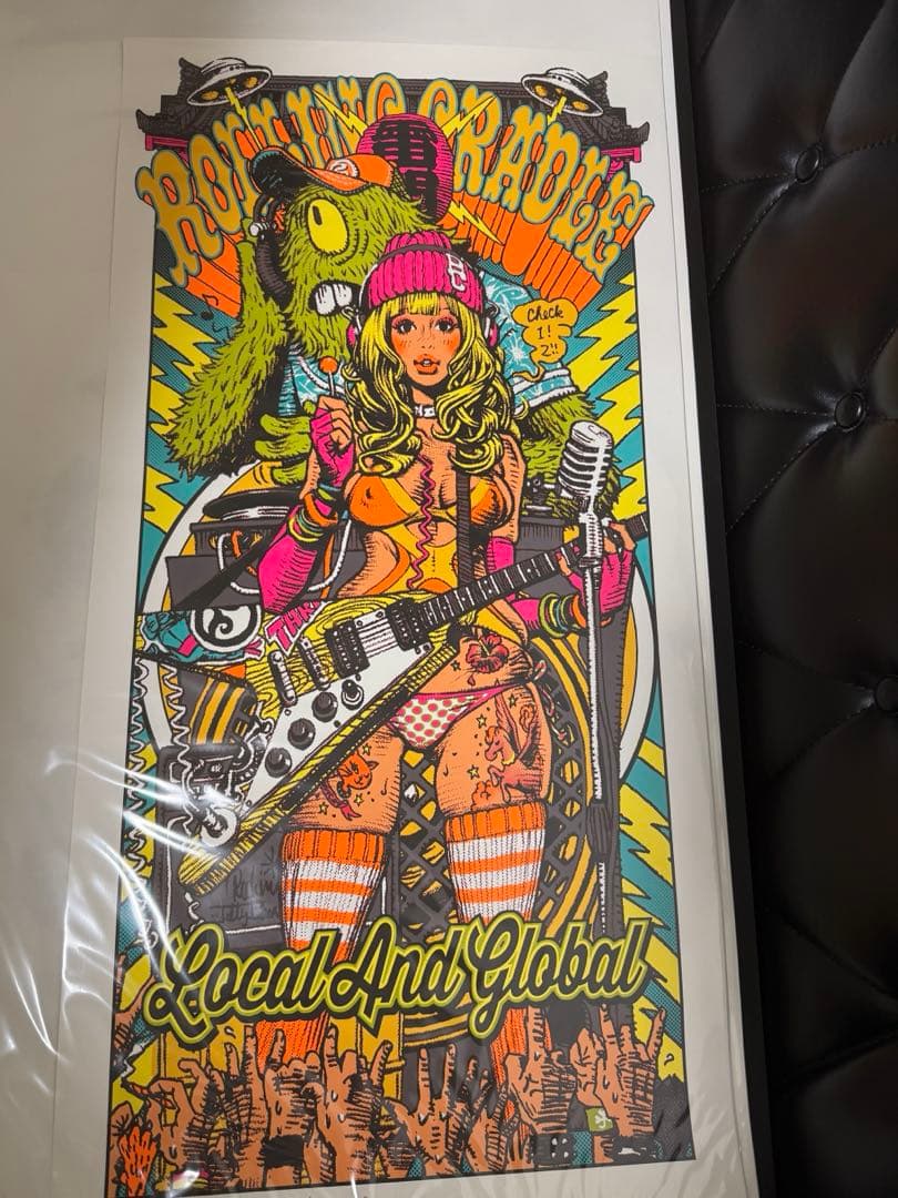 ロッキンジェリービーン シルクスクリーンポスター サイン