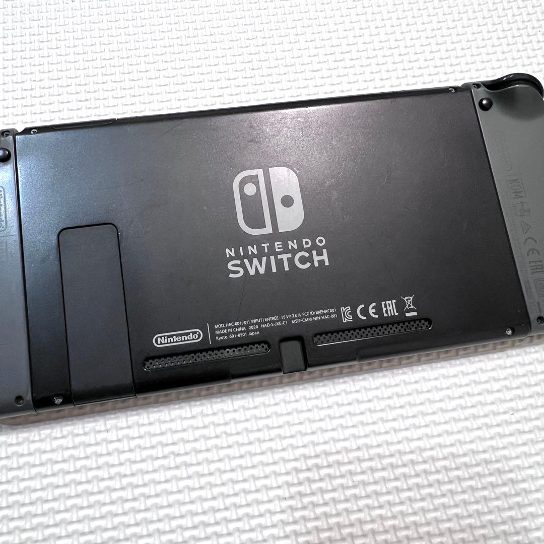 Nintendo Switch 本体 グレー 2020年製 カバー 保護フィルム
