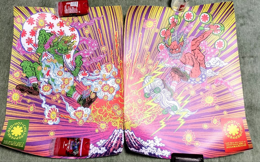 Red Hot Chili Peppers レッチリ リトグラフ 2枚セット