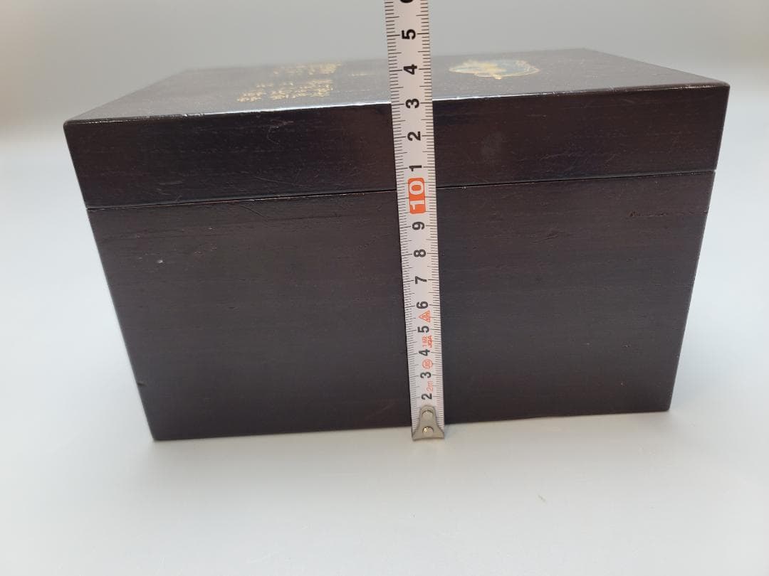 茶道具 題詞 人物蒔絵 茶箱 DT510