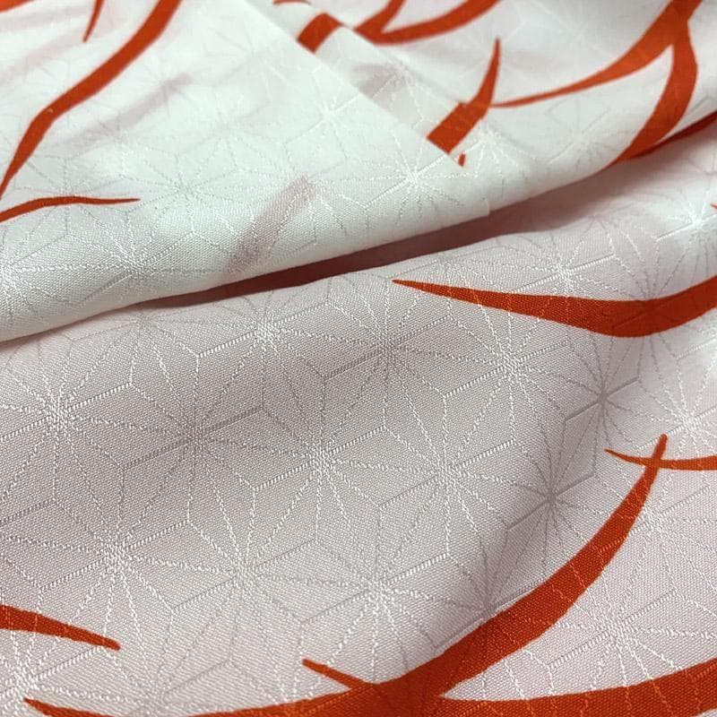 ■411ag104,着物とお小物類■七五三 七歳 女児 着物 芝草 白 ■美品u