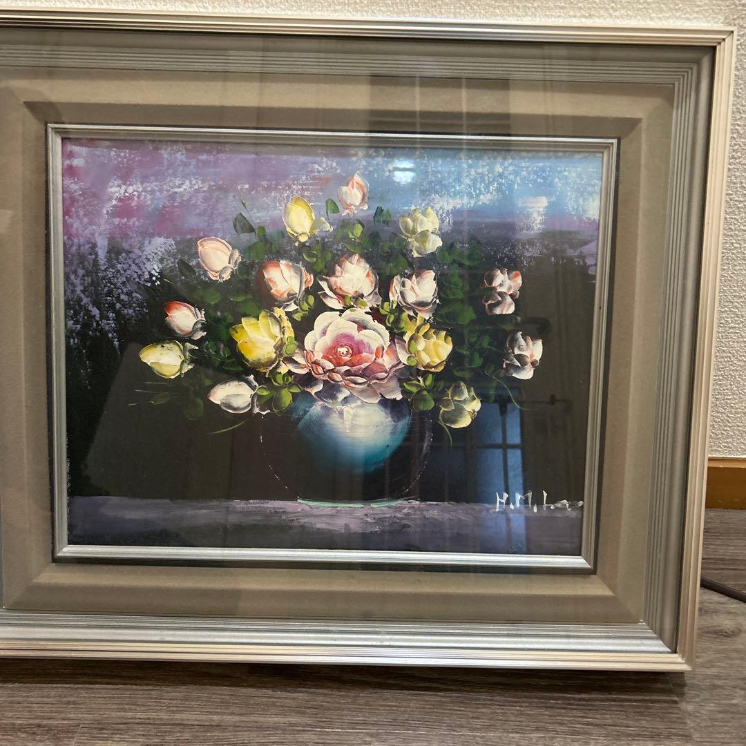 絵画額『花と花瓶』H.M.Lee李賢美