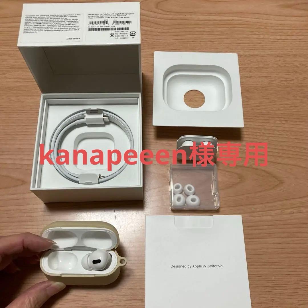 右耳なし】AirPods Pro（第一世代） 本体ケース、左耳、箱あり 純正品】