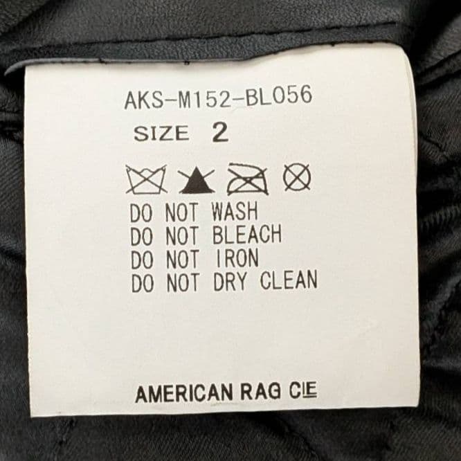 アメリカンラグシー ダブルライダースジャケット 牛革 裏地