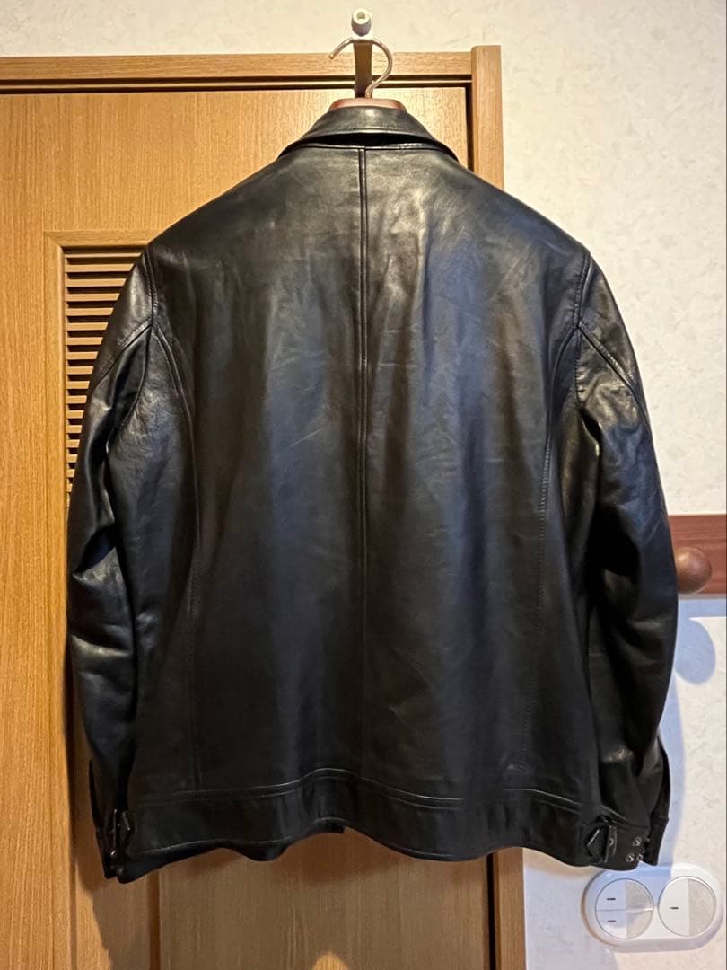 所さんのSNAKE MOTOR 世田谷ベースレザー ライダースジャケット黒