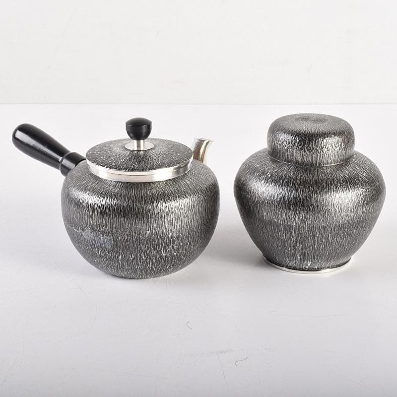 浪華 錫半造 本錫手造り 急須 茶壷 茶托五客など 五