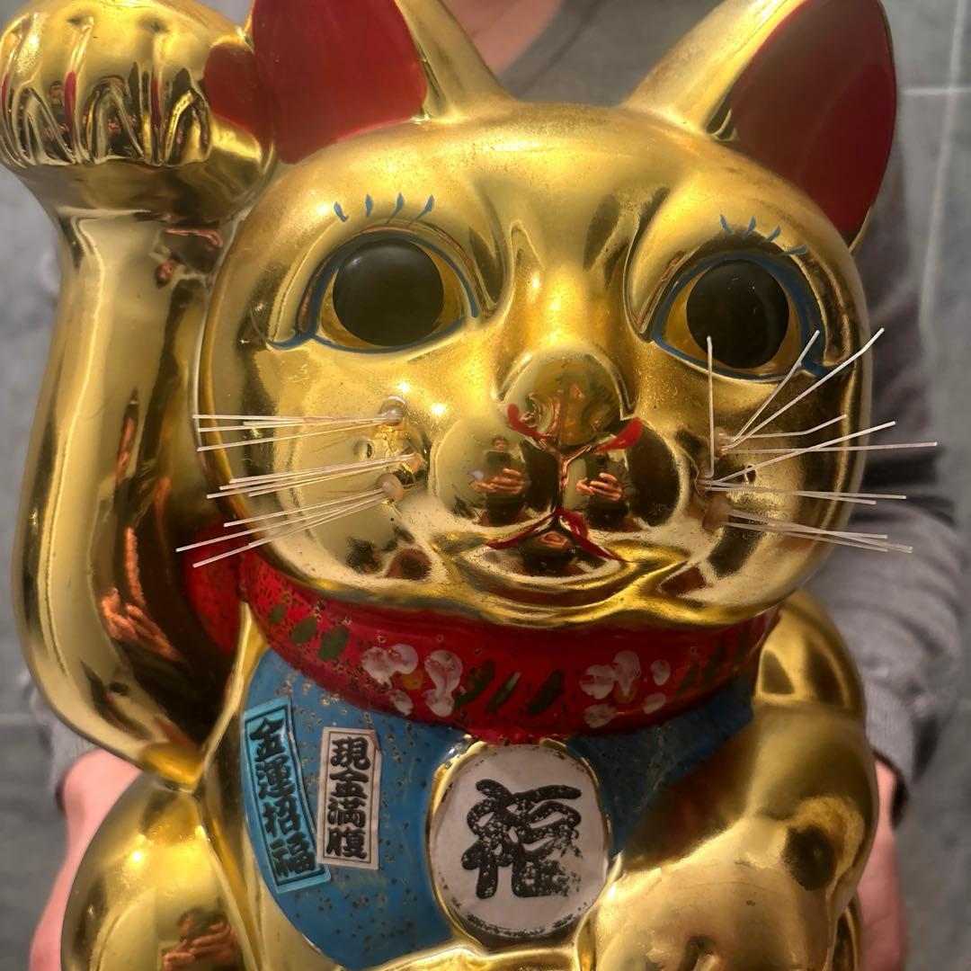 セブンスター様 ヴィンテージ手描きの瞳やまつ毛,前掛けが美しく黄金に