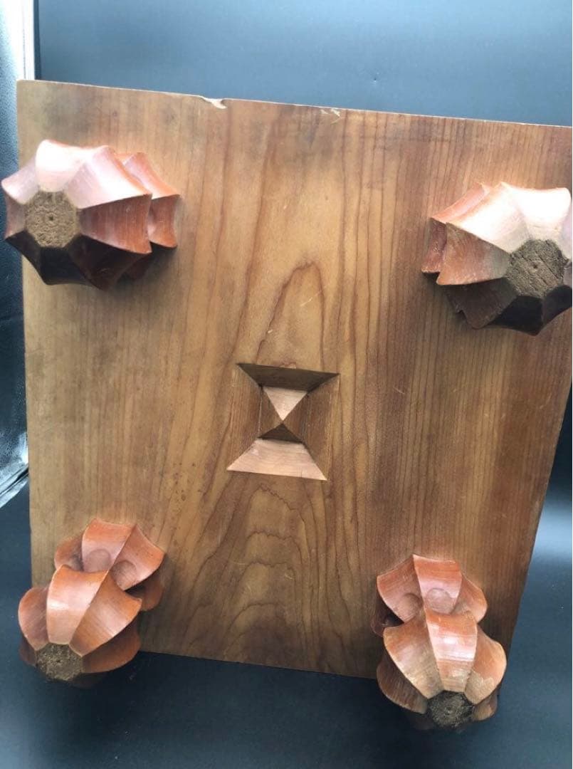 R 囲碁盤　装飾脚付き