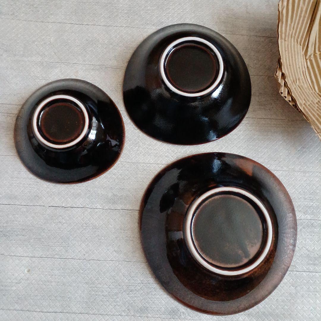 陶器皿3点セット 九谷焼 有田焼 骨董 数十年前の希少な1