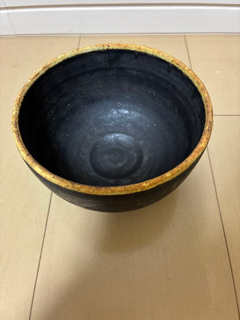 飴色釉 抹茶茶碗 注連縄 釉垂れ飴色茶碗 - 陶芸作家 悦 -etsu-