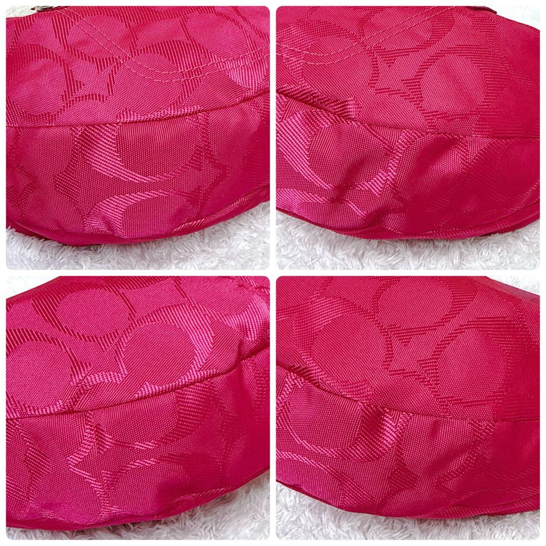 バッグ COACH Signature Pink One Shoulder Bag