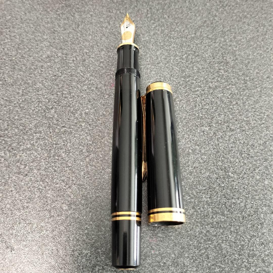 Pelikan ペリカン 万年筆 ブラック ＥFニブとボールペンのセット