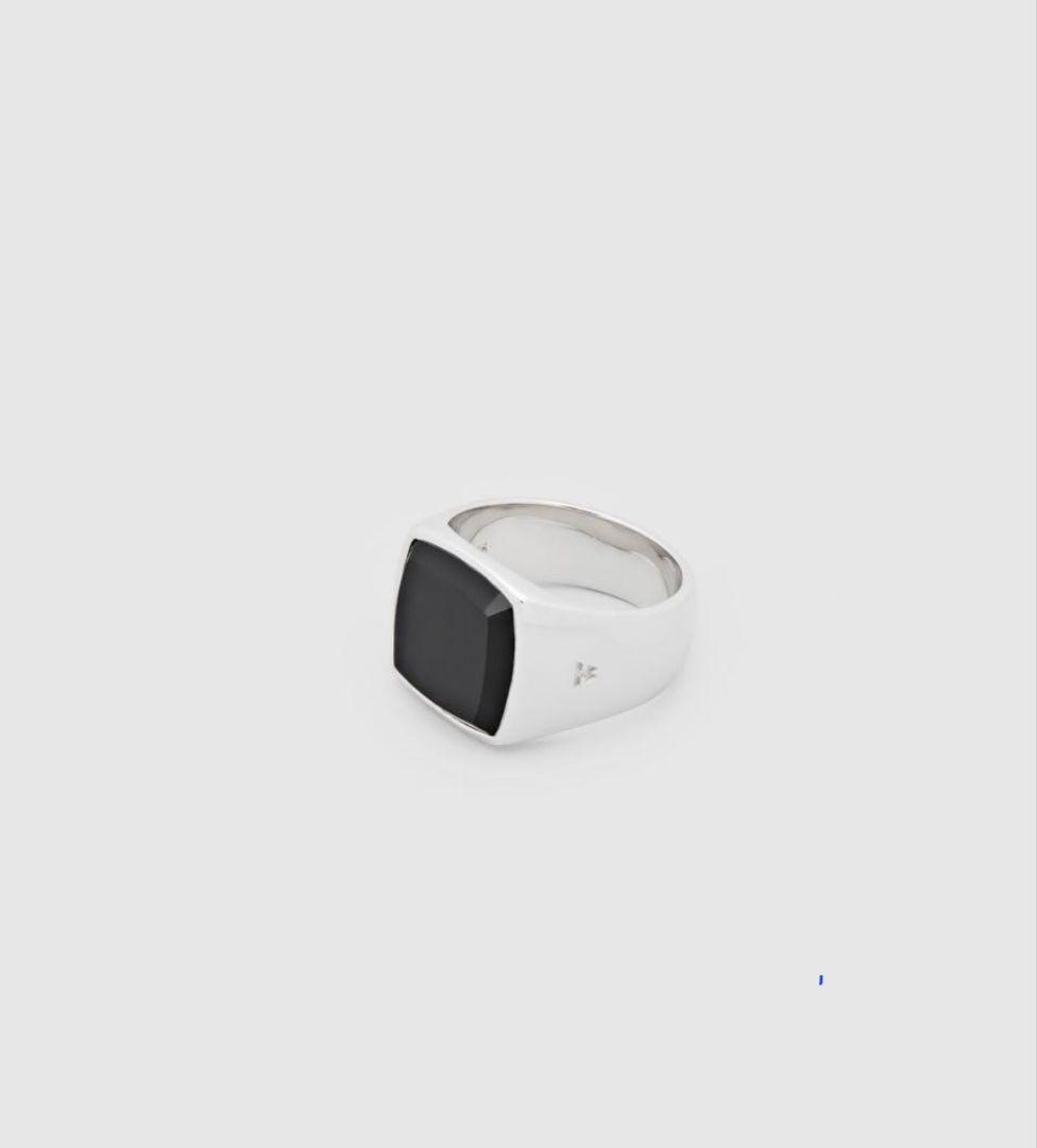 TOMWOOD リング 56 Cushion Black Onyx