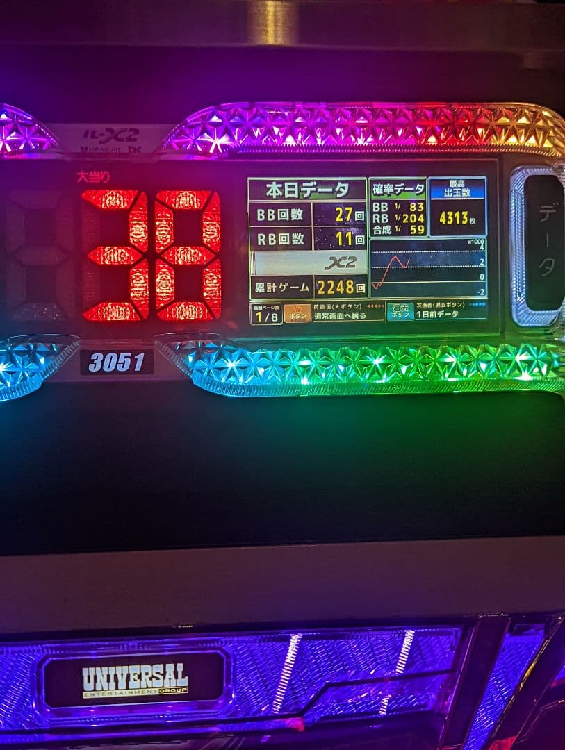 ヤマト爆神様の超右ズレでのエラーバージョンなど。