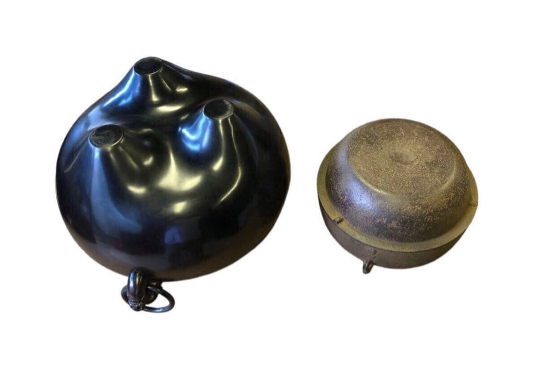 釜師 木村一無作 銀摘 共箱『唐銅鬼面風炉』茶道具/鉄瓶 古道具 - メルカリ