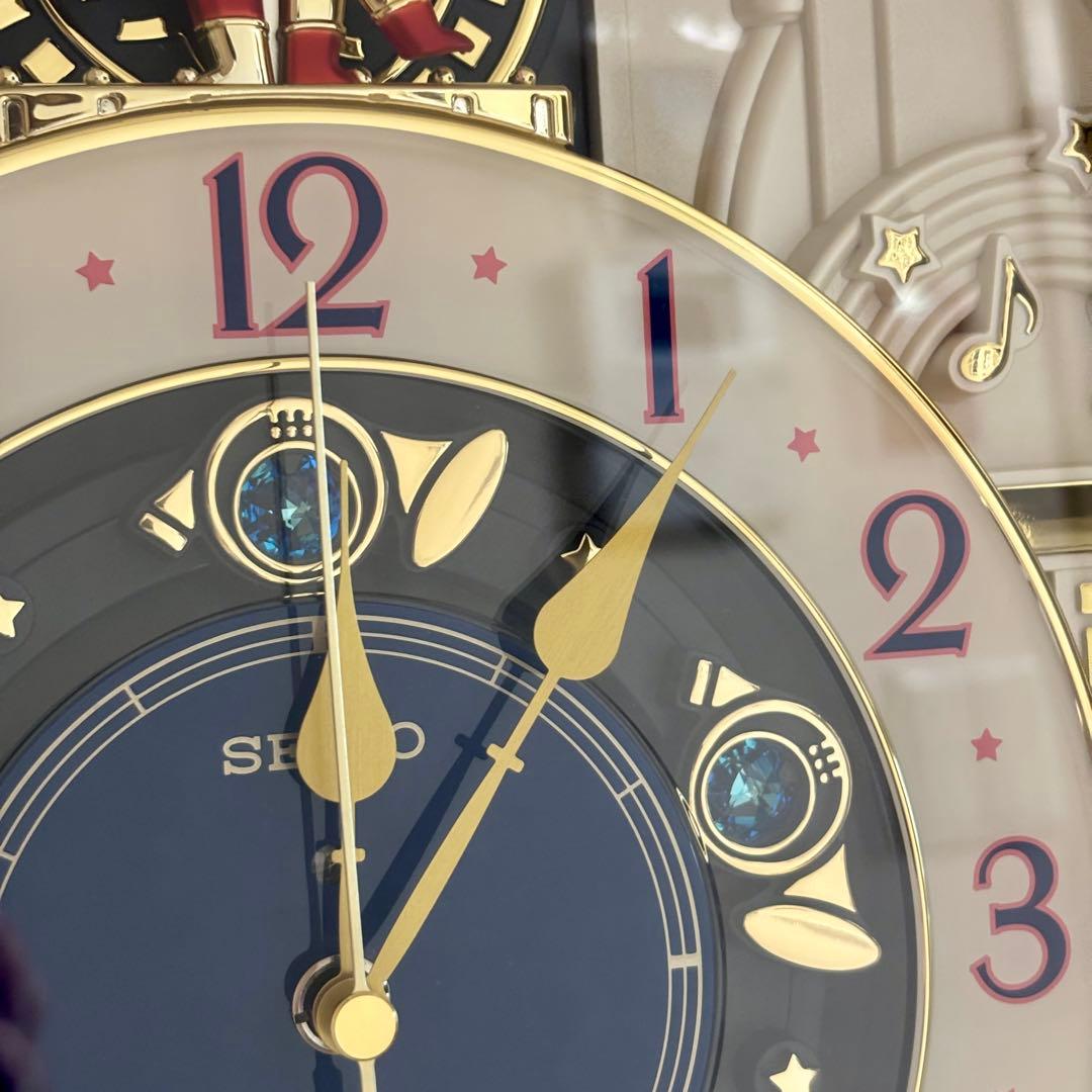 SEIKO メロディー掛時計　セイコー　電波時計　未使用　カラクリ時計　柱時計