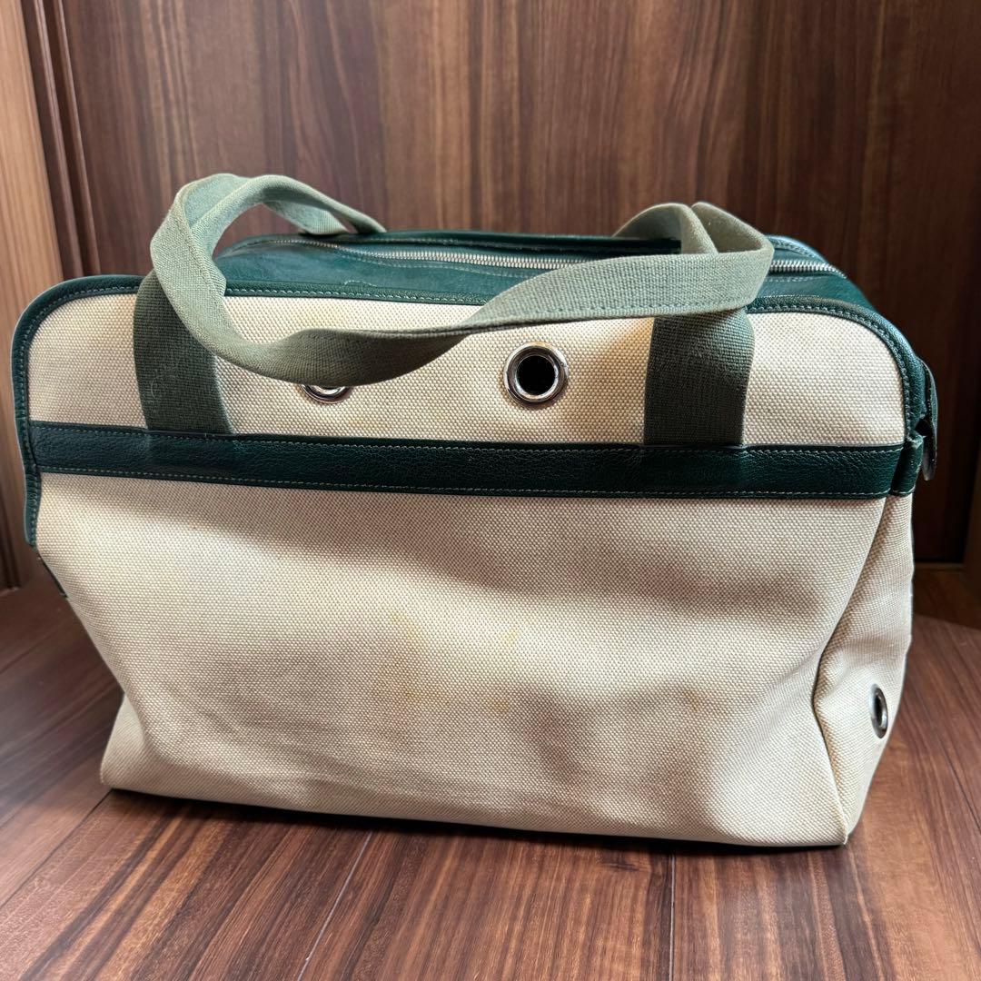 エルメス Hermes サックドトランスポールプールシアン 犬用 キャリーバッグ