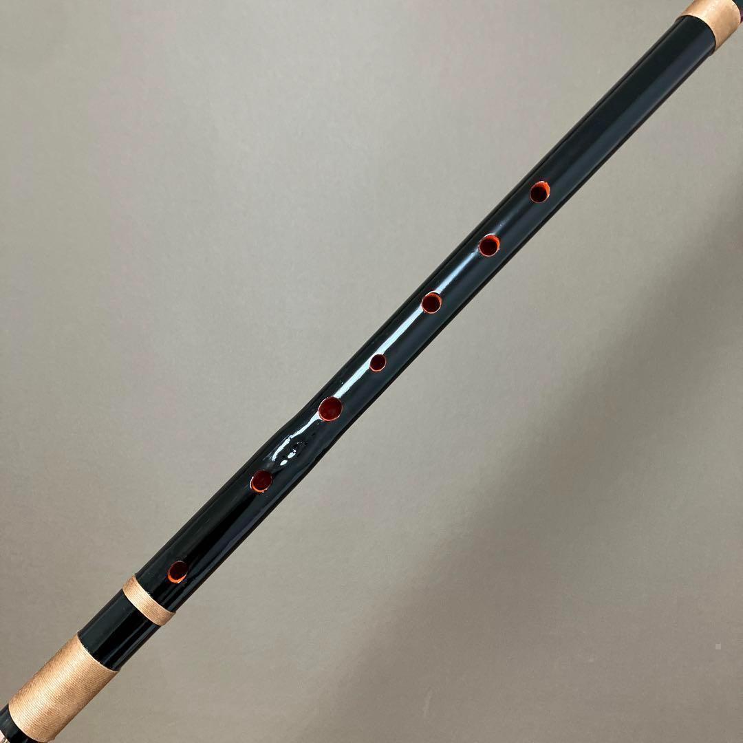二本調子 F#管】MR2-14 唄物 ドレミ調 天地糸巻黒塗 西洋